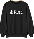 Brule, Wisconsin Hometown Crewneck — Black