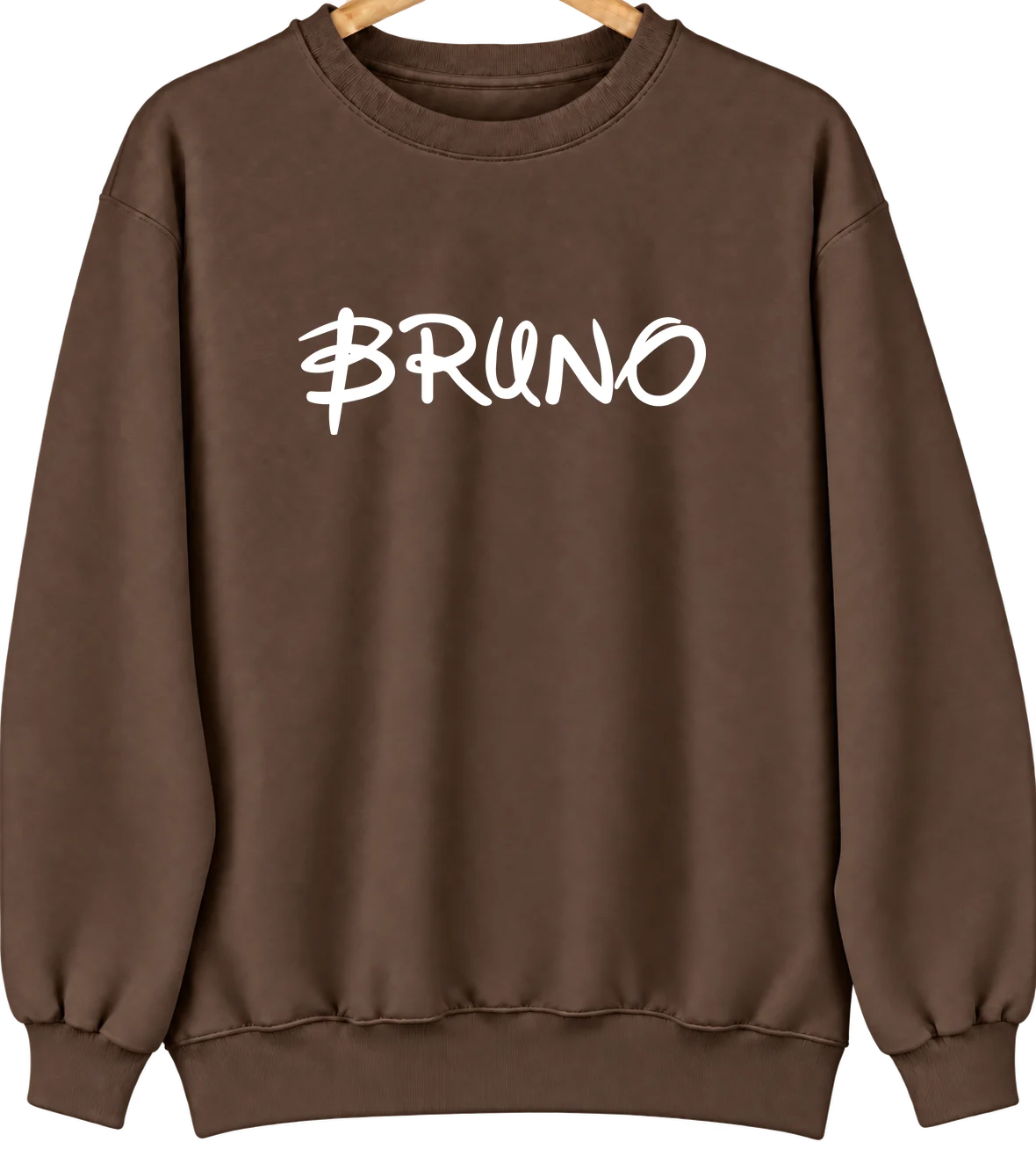 Bruno, West Virginia Hometown Crewneck — Brown