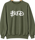 Bud, West Virginia Hometown Crewneck — Military Green
