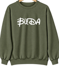 Buda, Illinois Hometown Crewneck — Military Green