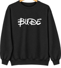 Bude, Mississippi Hometown Crewneck — Black