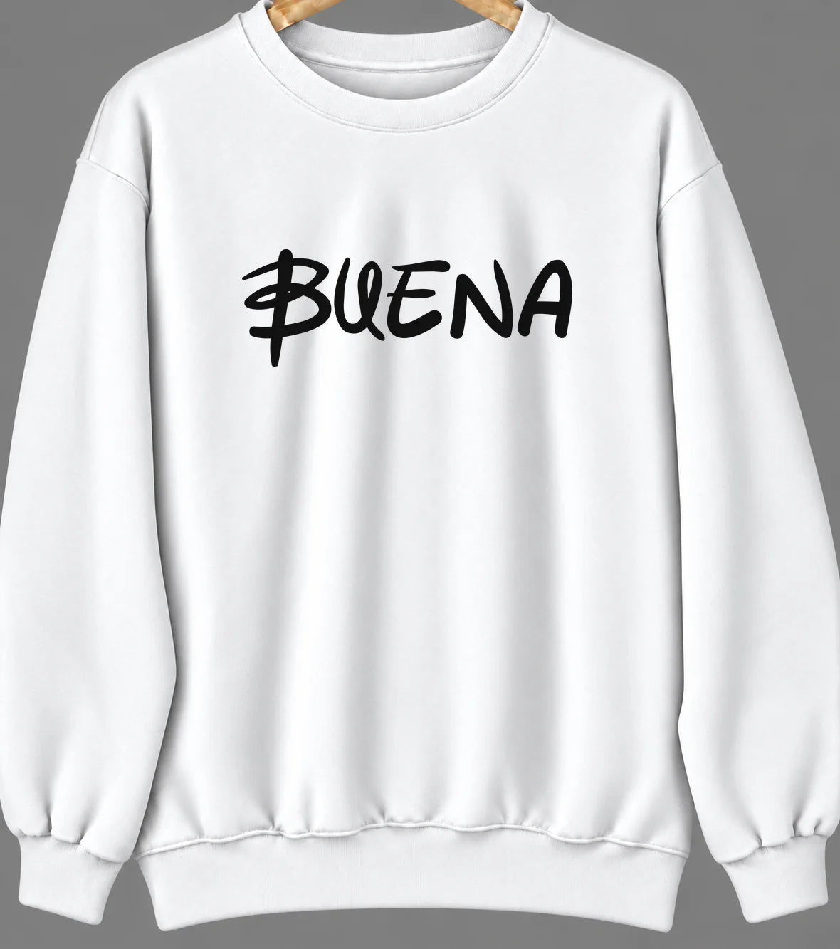Buena, New Jersey Hometown Crewneck — White