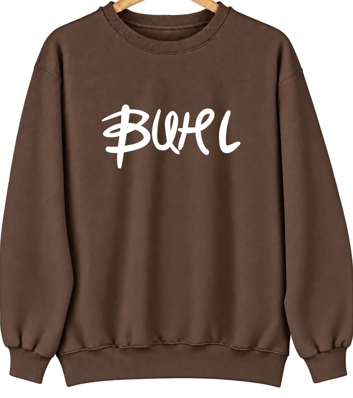 Buhl, Minnesota Hometown Crewneck — Brown