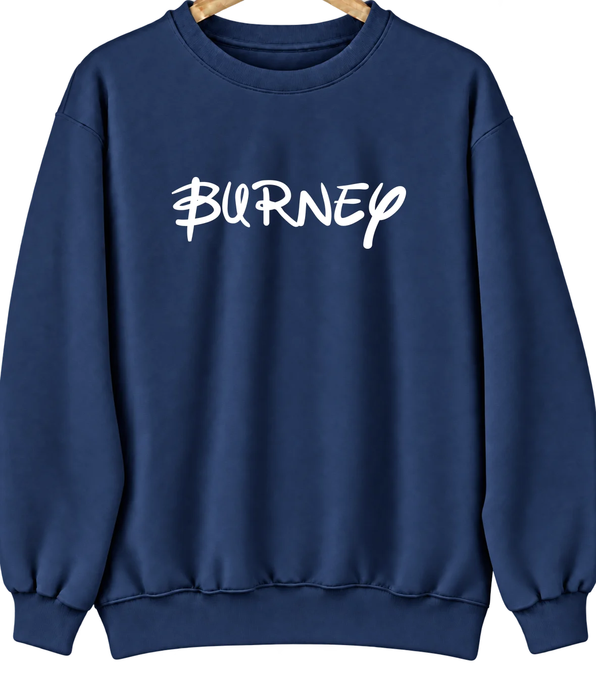 Burney, Indiana Hometown Crewneck — Navy