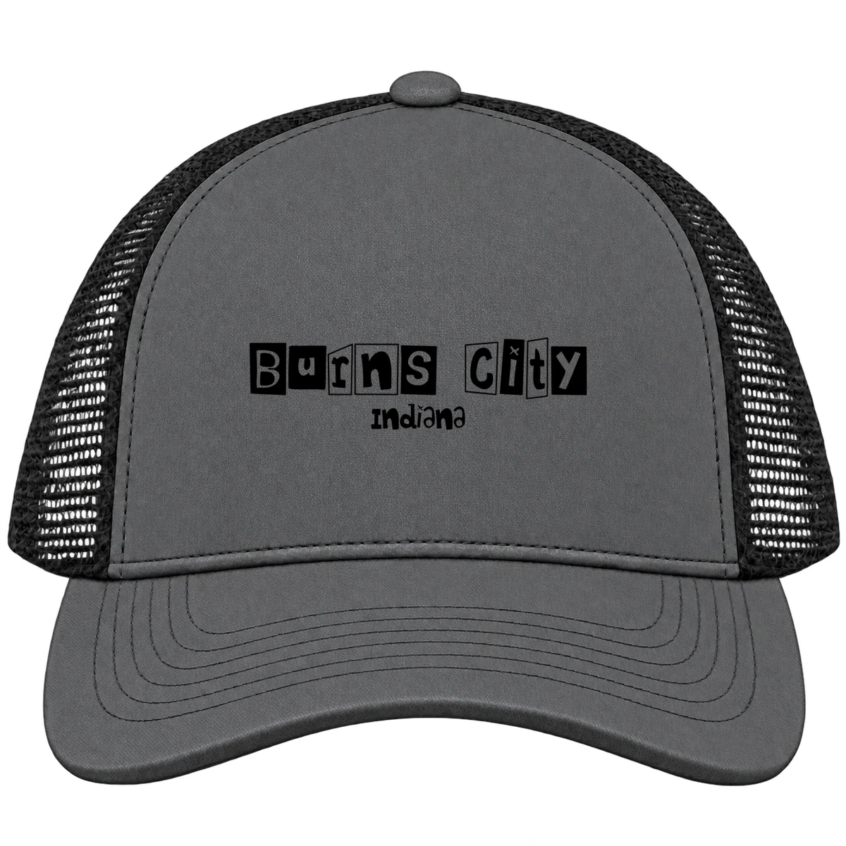 Burns City, Indiana Hometown Trucker Cap