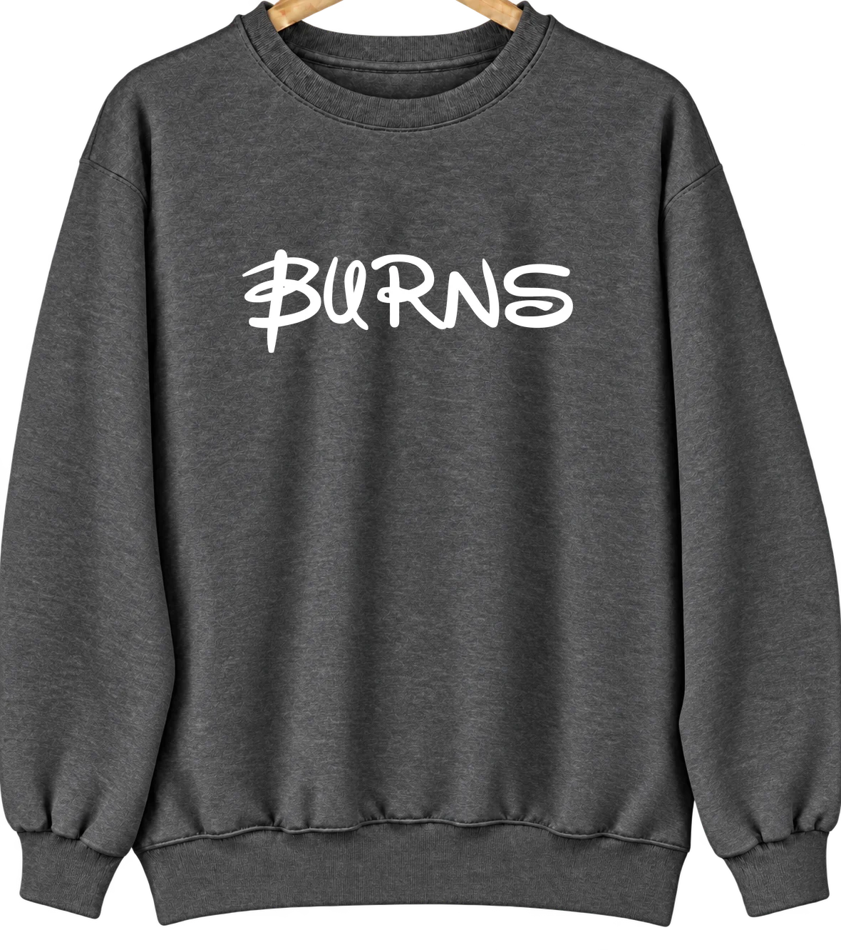 Burns, Kansas Hometown Crewneck — Dark Heather