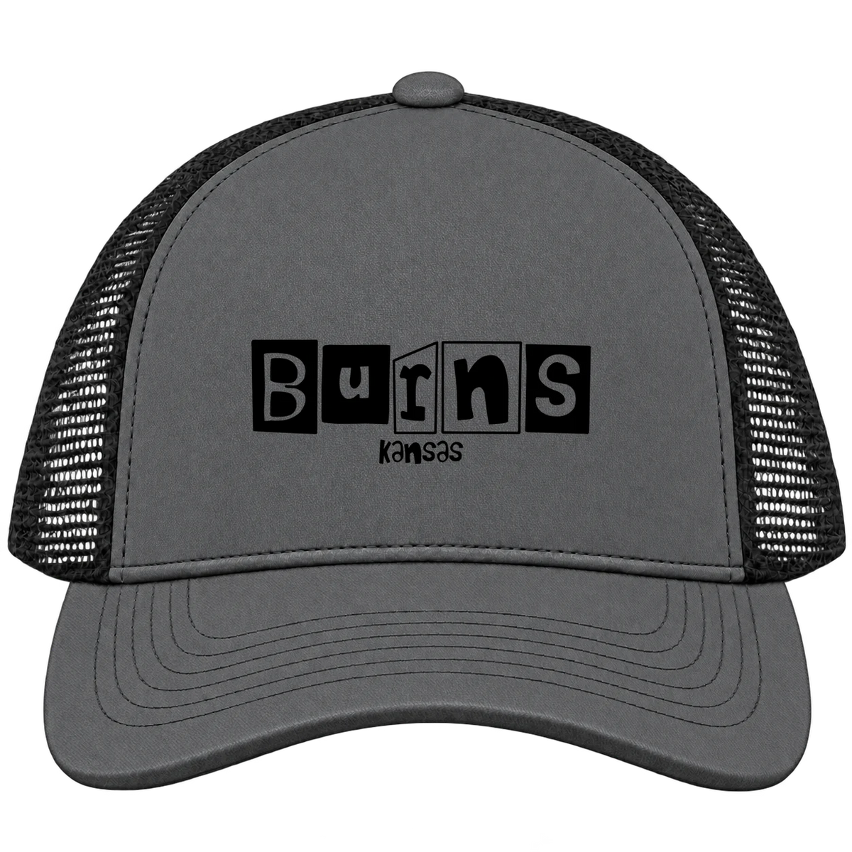 Burns, Kansas Hometown Trucker Cap