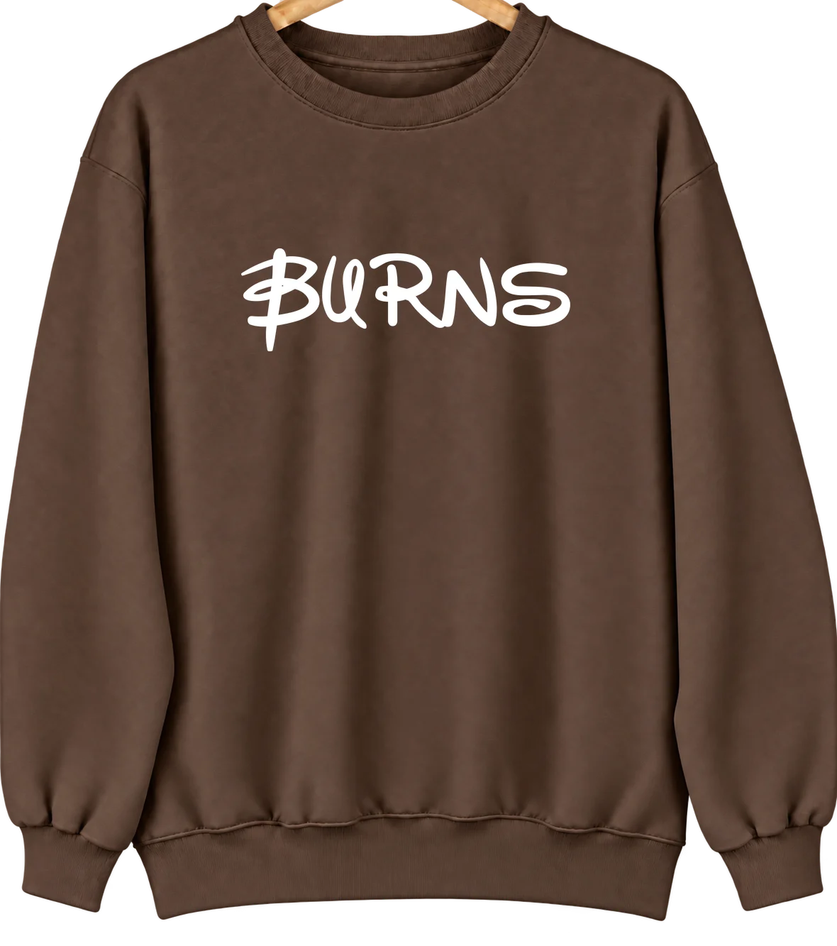 Burns, Tennessee Hometown Crewneck — Brown