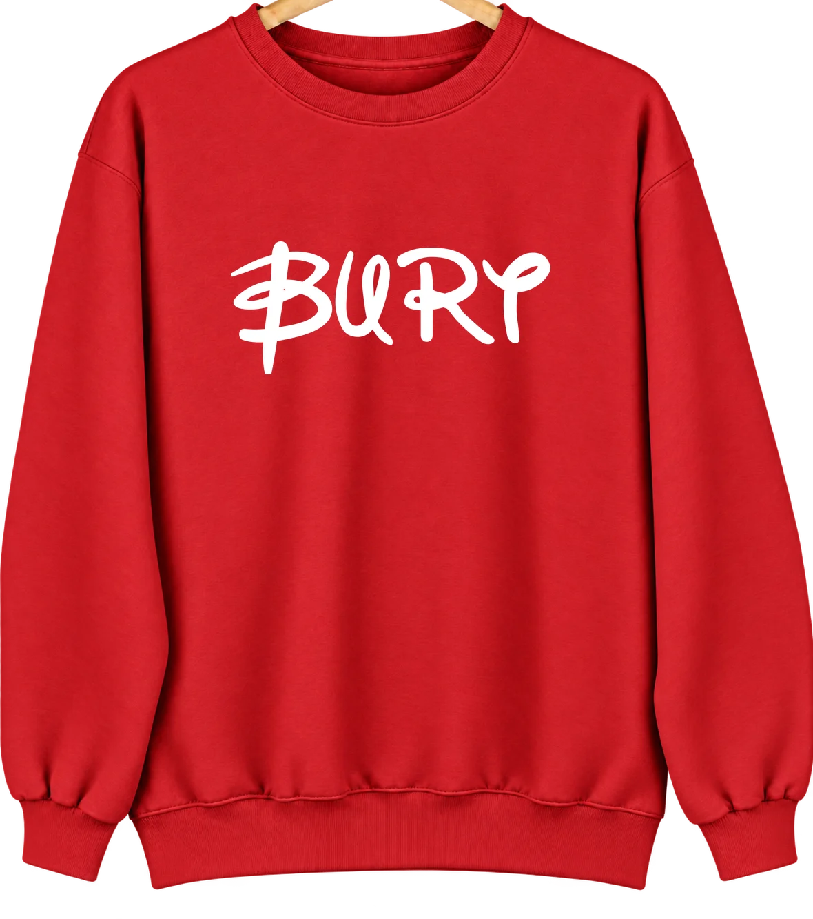 Burt, Iowa Hometown Crewneck — Red