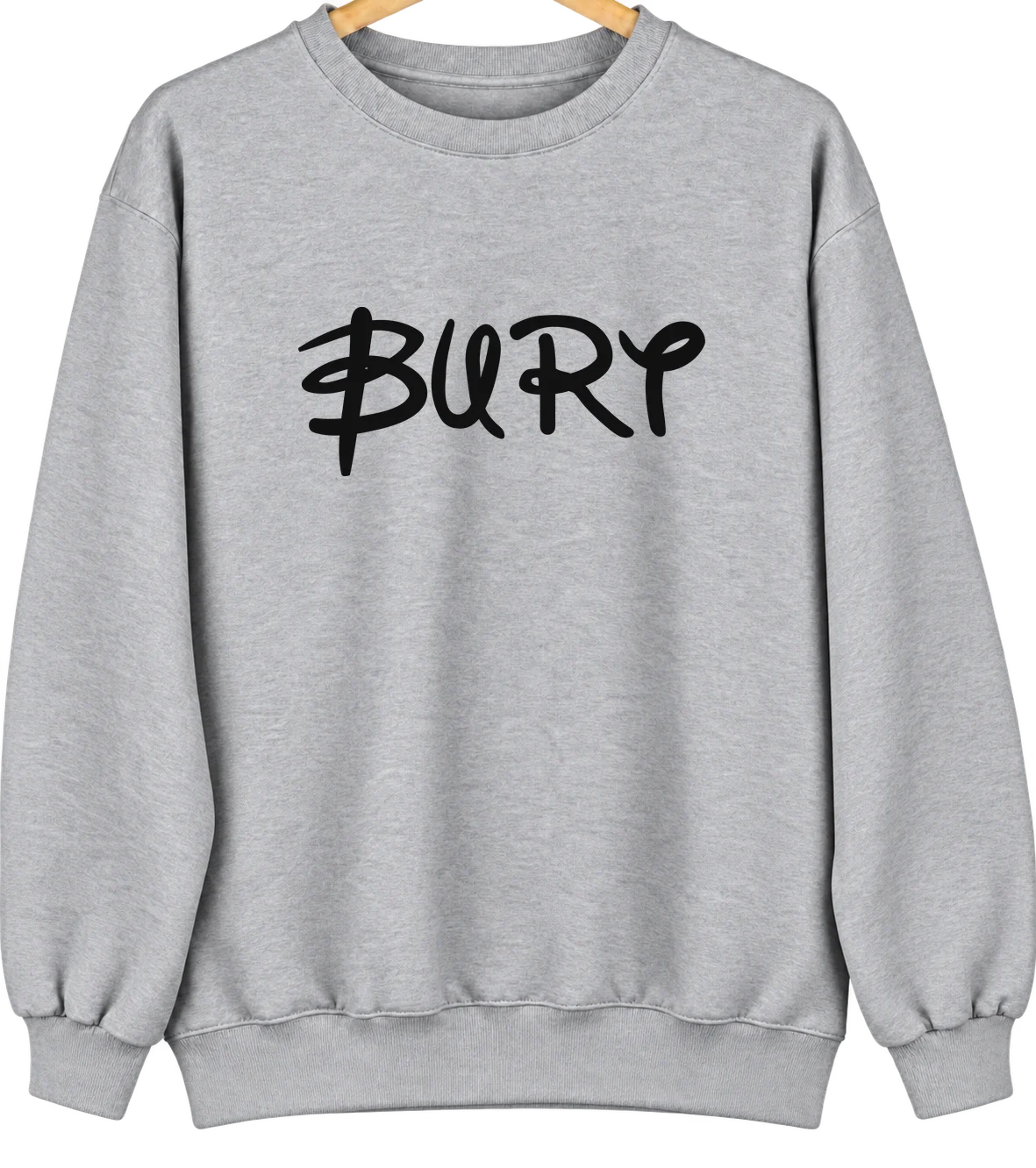 Burt, Michigan Hometown Crewneck — Sport Grey