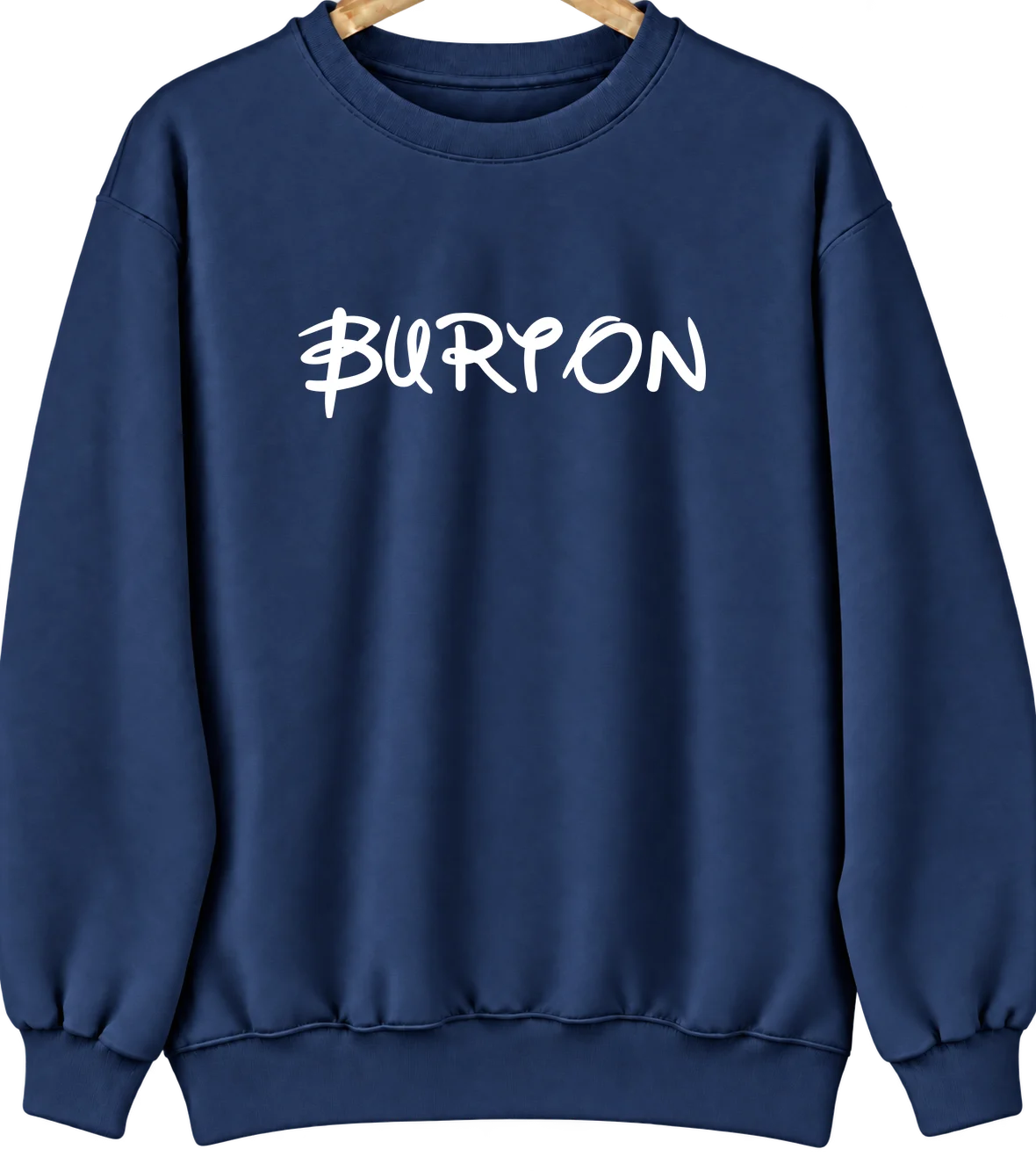 Burton, Texas Hometown Crewneck — Navy