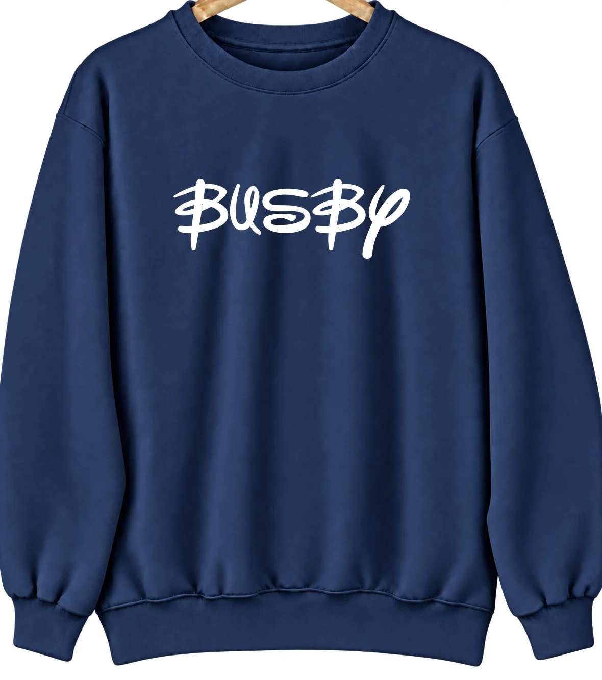Busby, Montana Hometown Crewneck — Navy