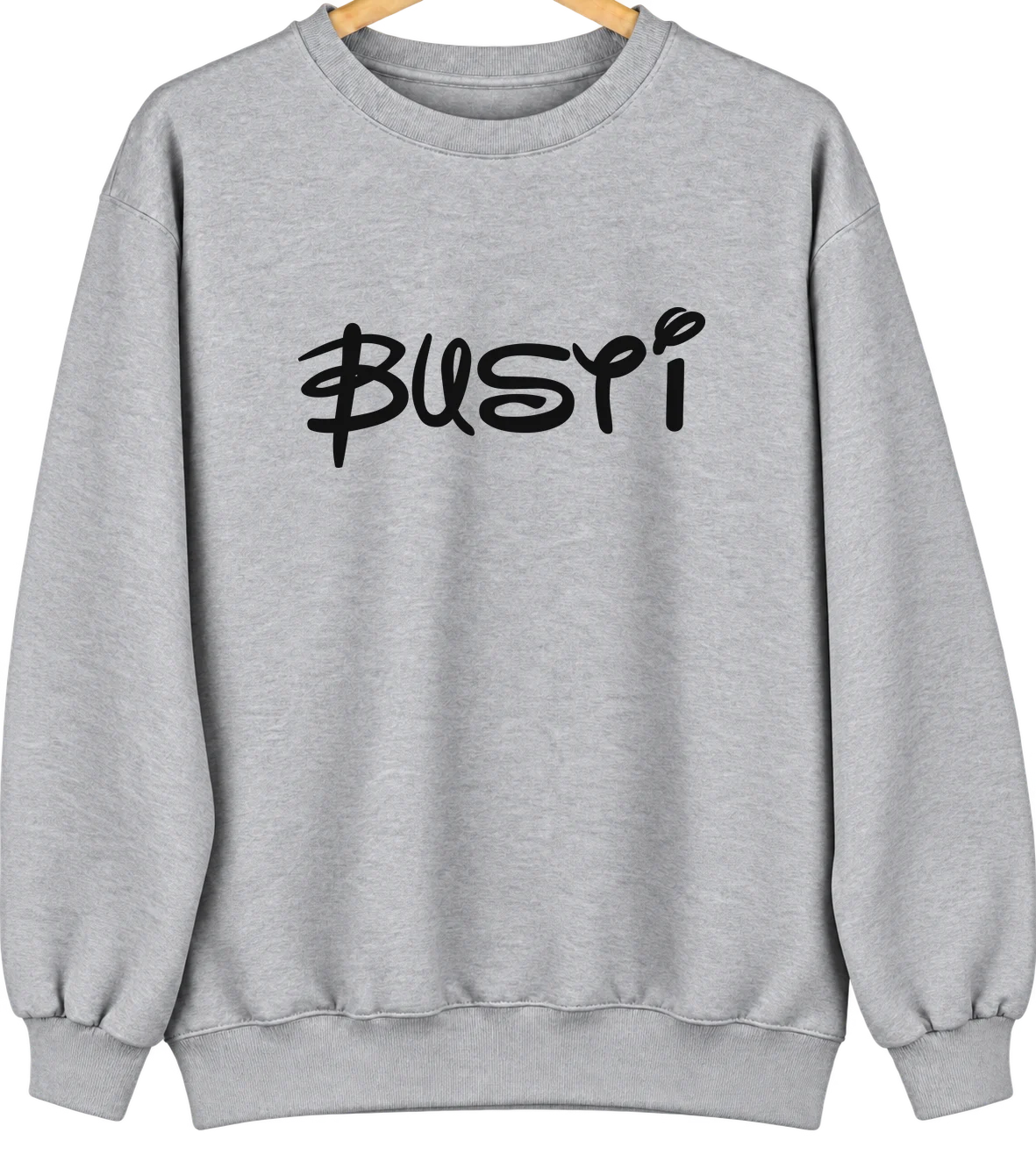 Busti, New York Hometown Crewneck — Sport Grey