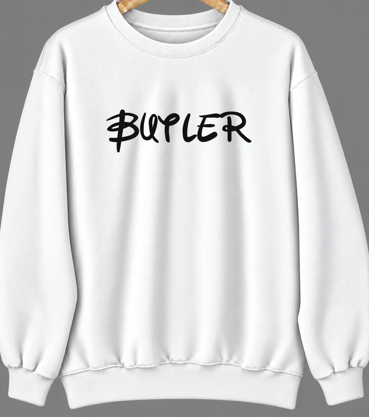 Butler, Wisconsin Hometown Crewneck — White