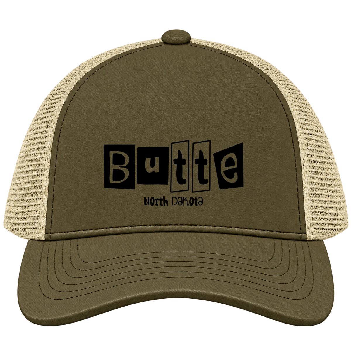 Butte, North Dakota Hometown Trucker Cap