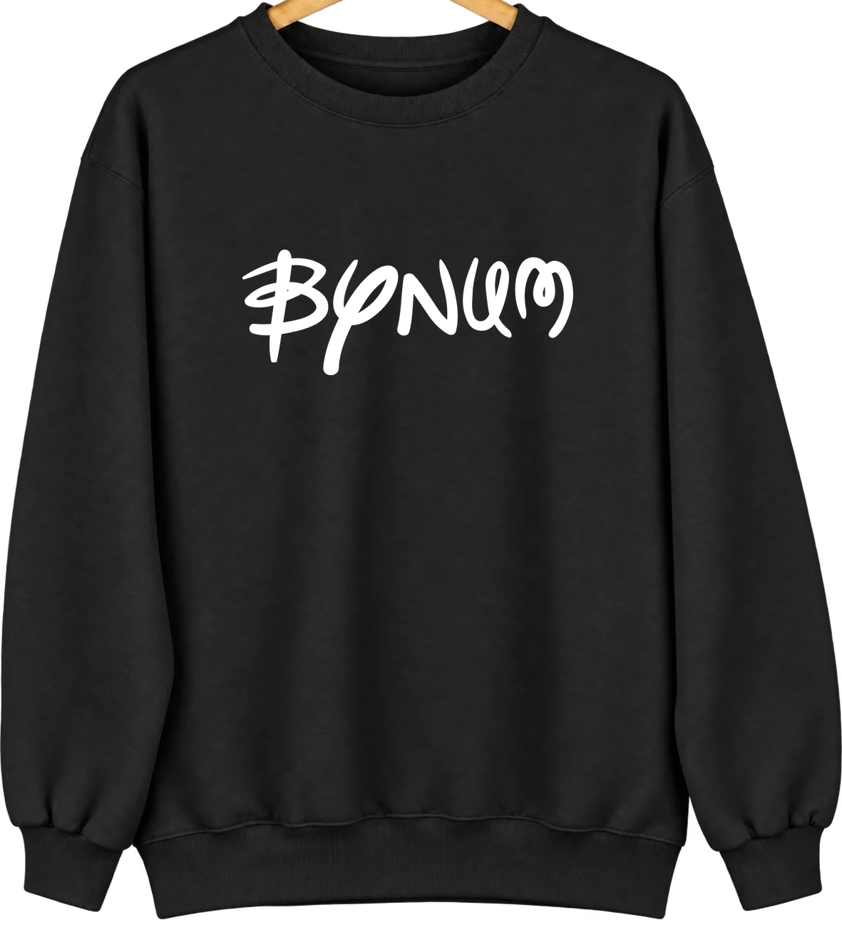 Bynum, Montana Hometown Crewneck — Black