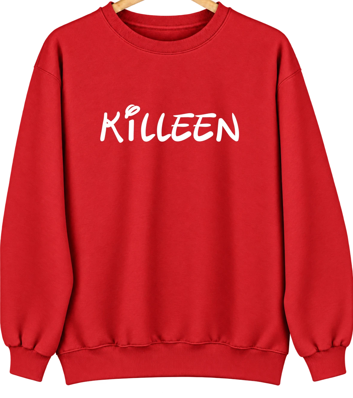Killeen, Texas Hometown Crewneck — Red