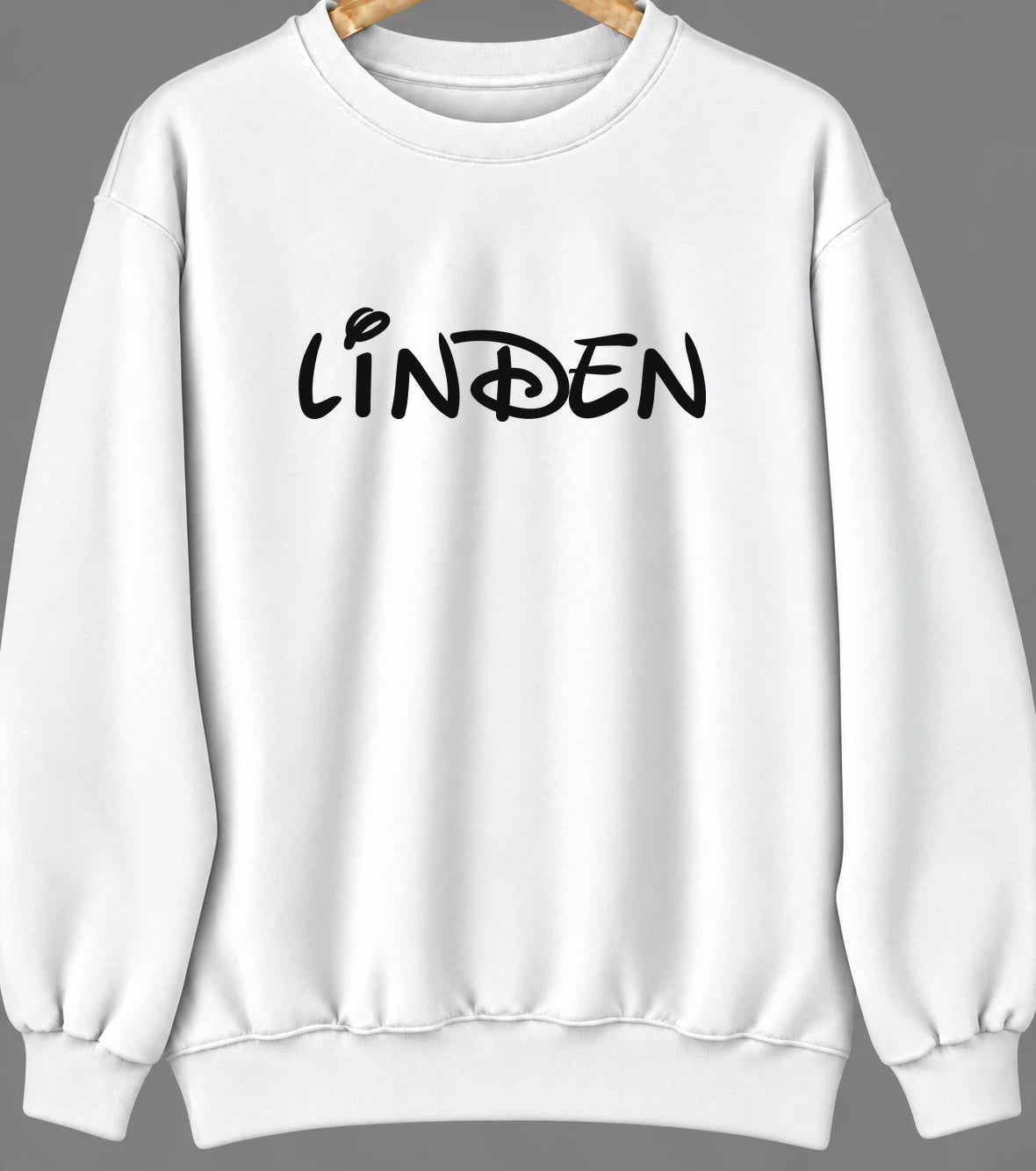 Linden, New Jersey Hometown Crewneck — White
