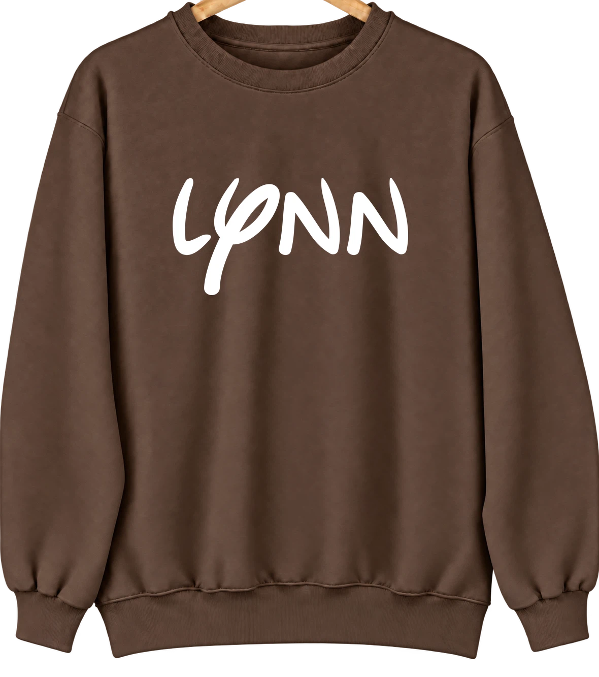 Lynn, Massachusetts Hometown Crewneck — Brown