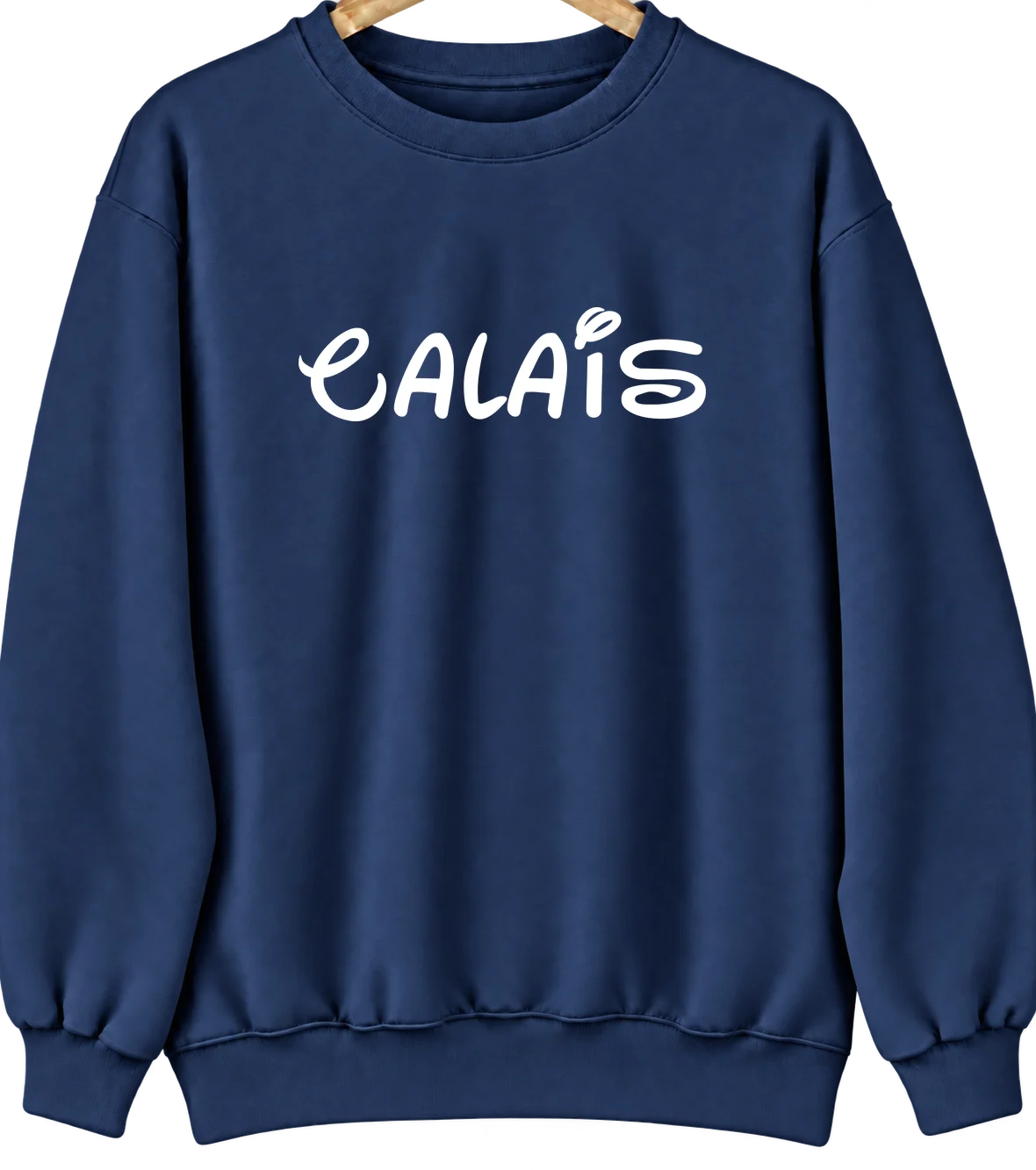 Calais, Maine Hometown Crewneck — Navy