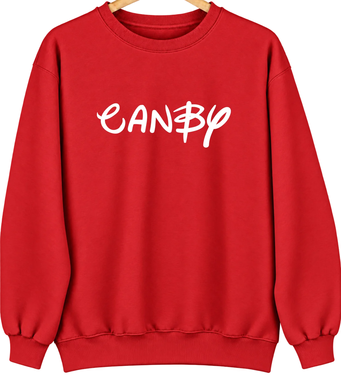 Canby, California Hometown Crewneck — Red