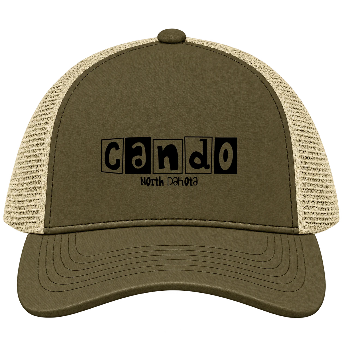 Cando, North Dakota Hometown Trucker Cap