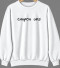 Canyon Lake, Texas Hometown Crewneck — White