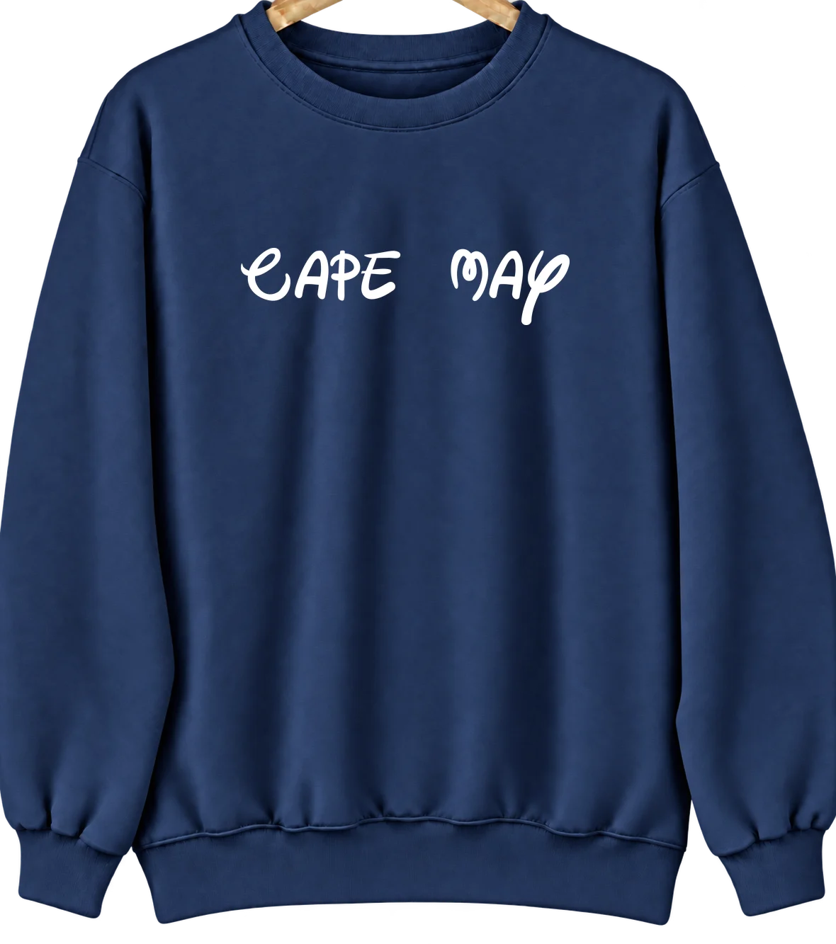 Cape May, New Jersey Hometown Crewneck — Navy