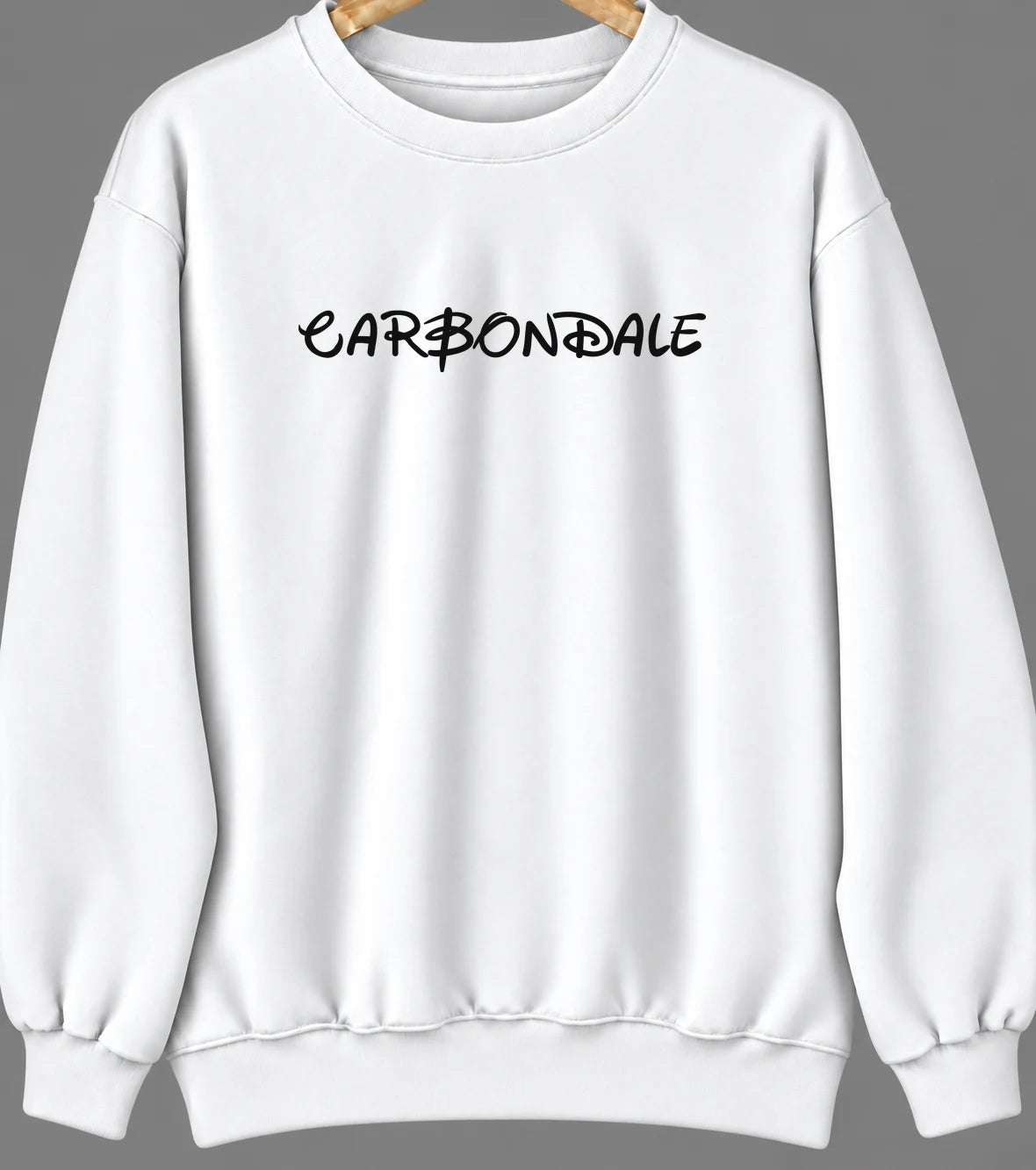 Carbondale, Illinois Hometown Crewneck — White