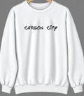 Carson City, Michigan Hometown Crewneck — White