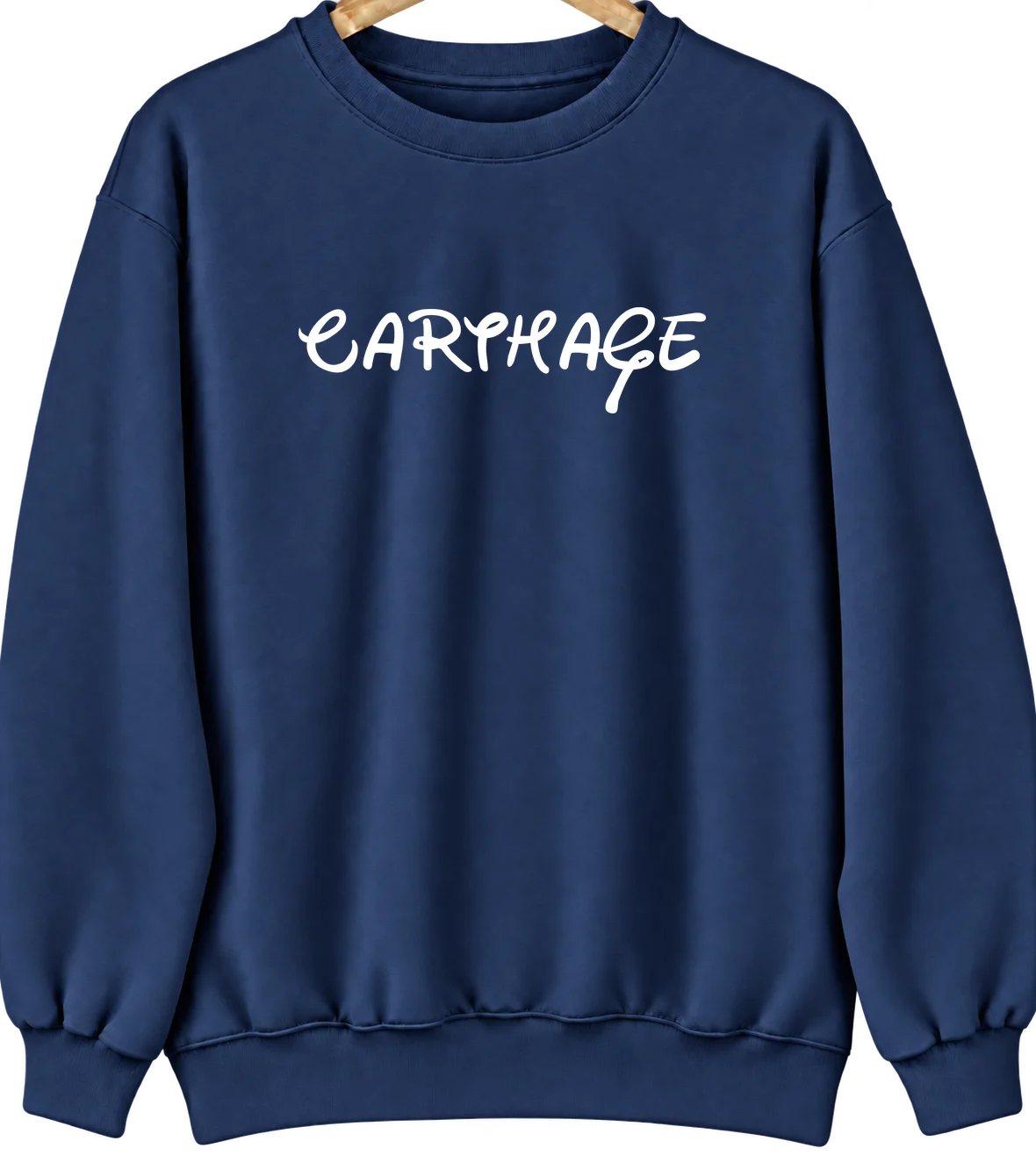 Carthage, Missouri Hometown Crewneck — Navy