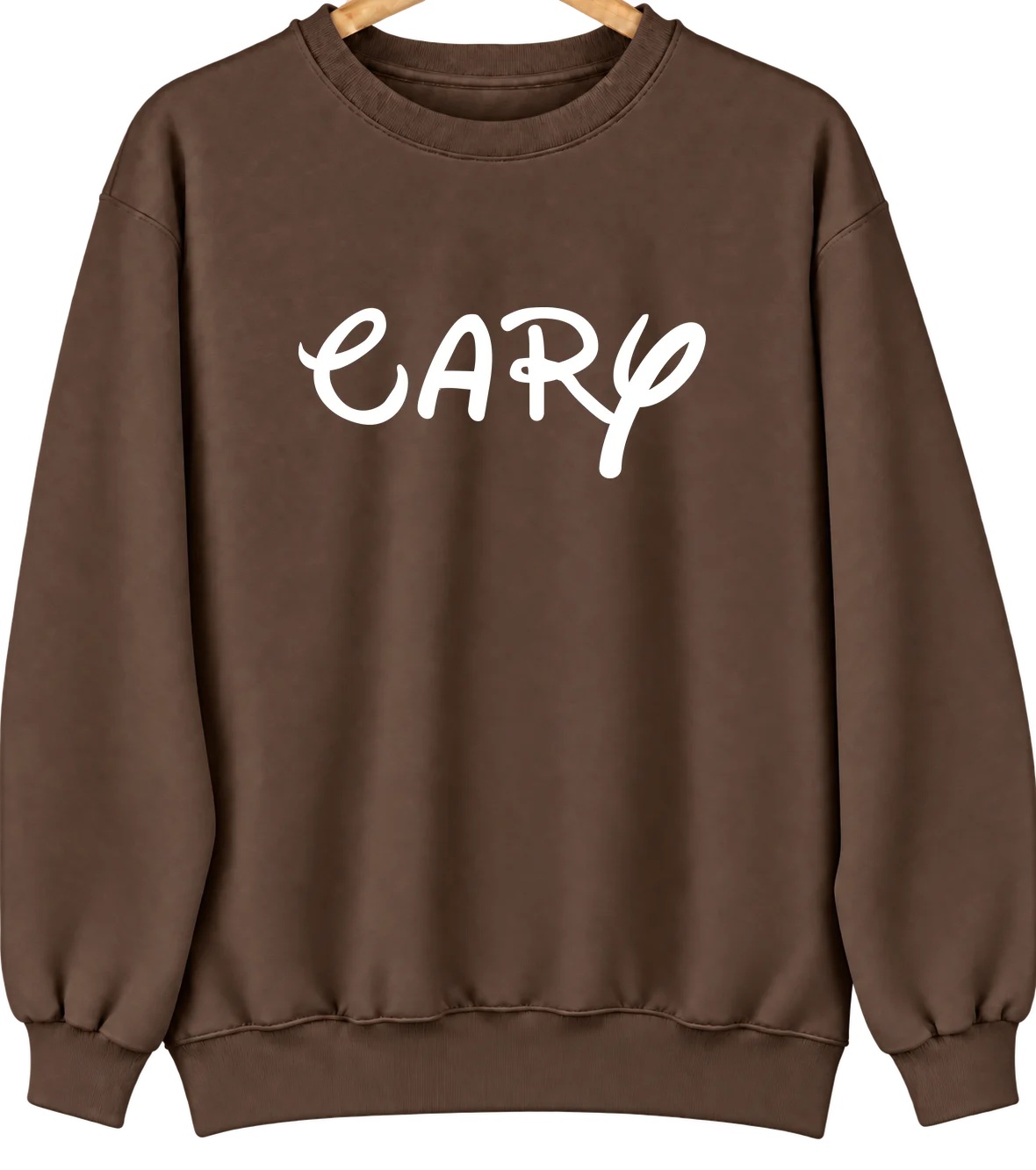 Cary, Illinois Hometown Crewneck — Brown