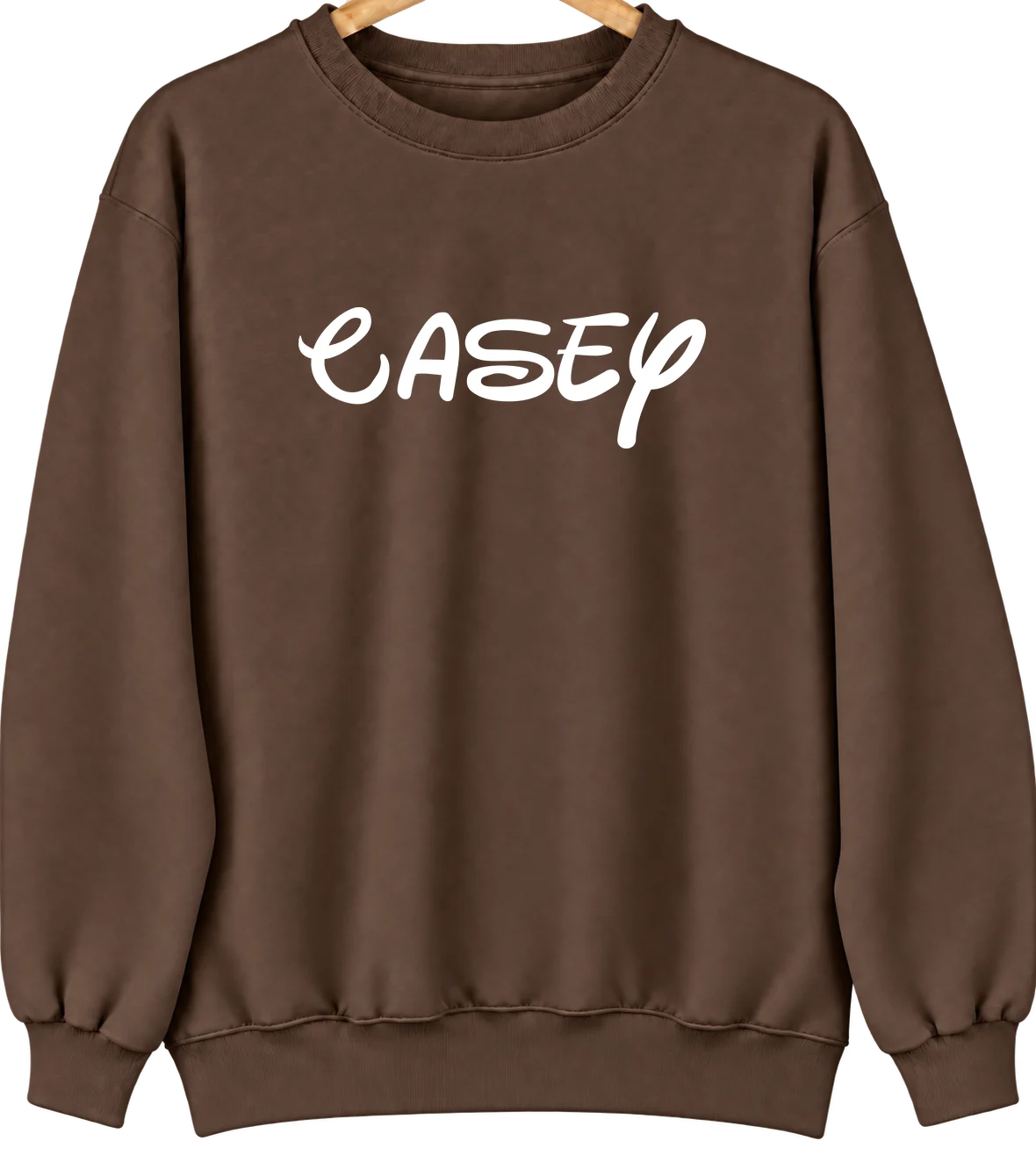 Casey, Iowa Hometown Crewneck — Brown