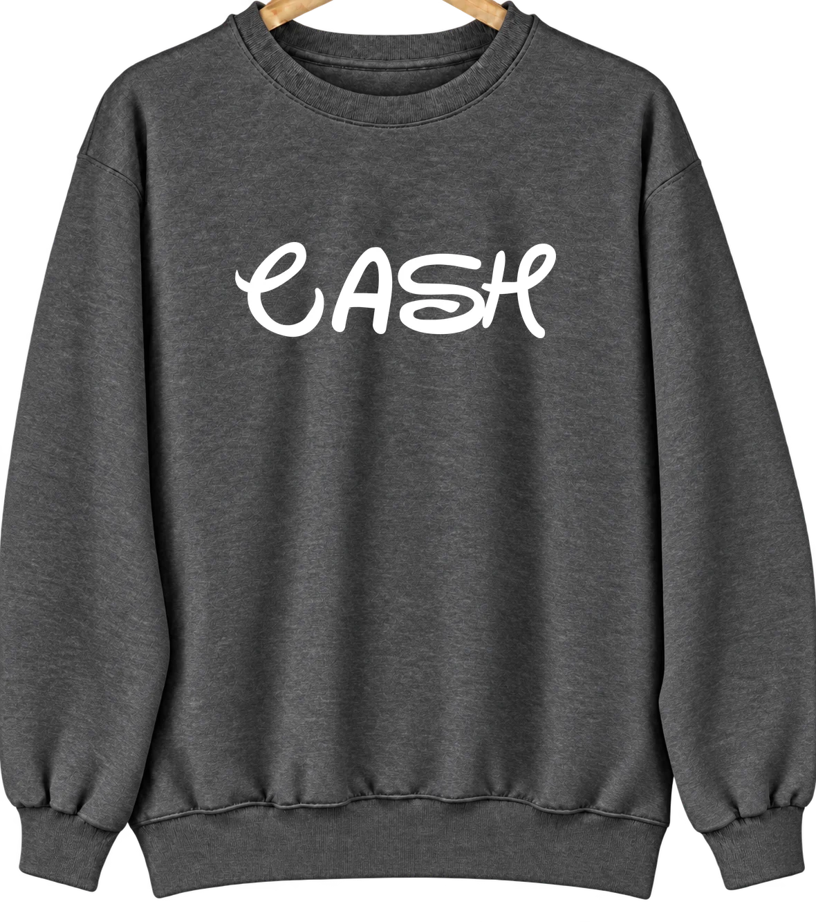 Cash, Arkansas Hometown Crewneck — Dark Heather