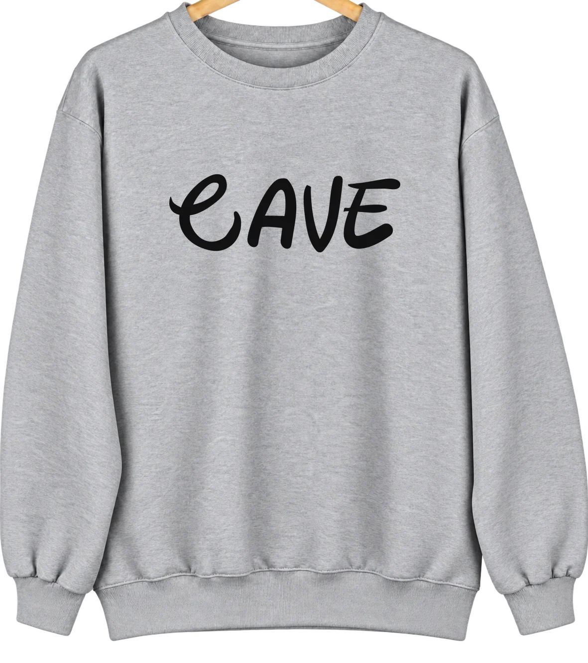 Cave, Missouri Hometown Crewneck — Sport Grey