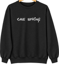Cave Spring, Oklahoma Hometown Crewneck — Black