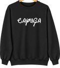 Cayuga, Indiana Hometown Crewneck — Black