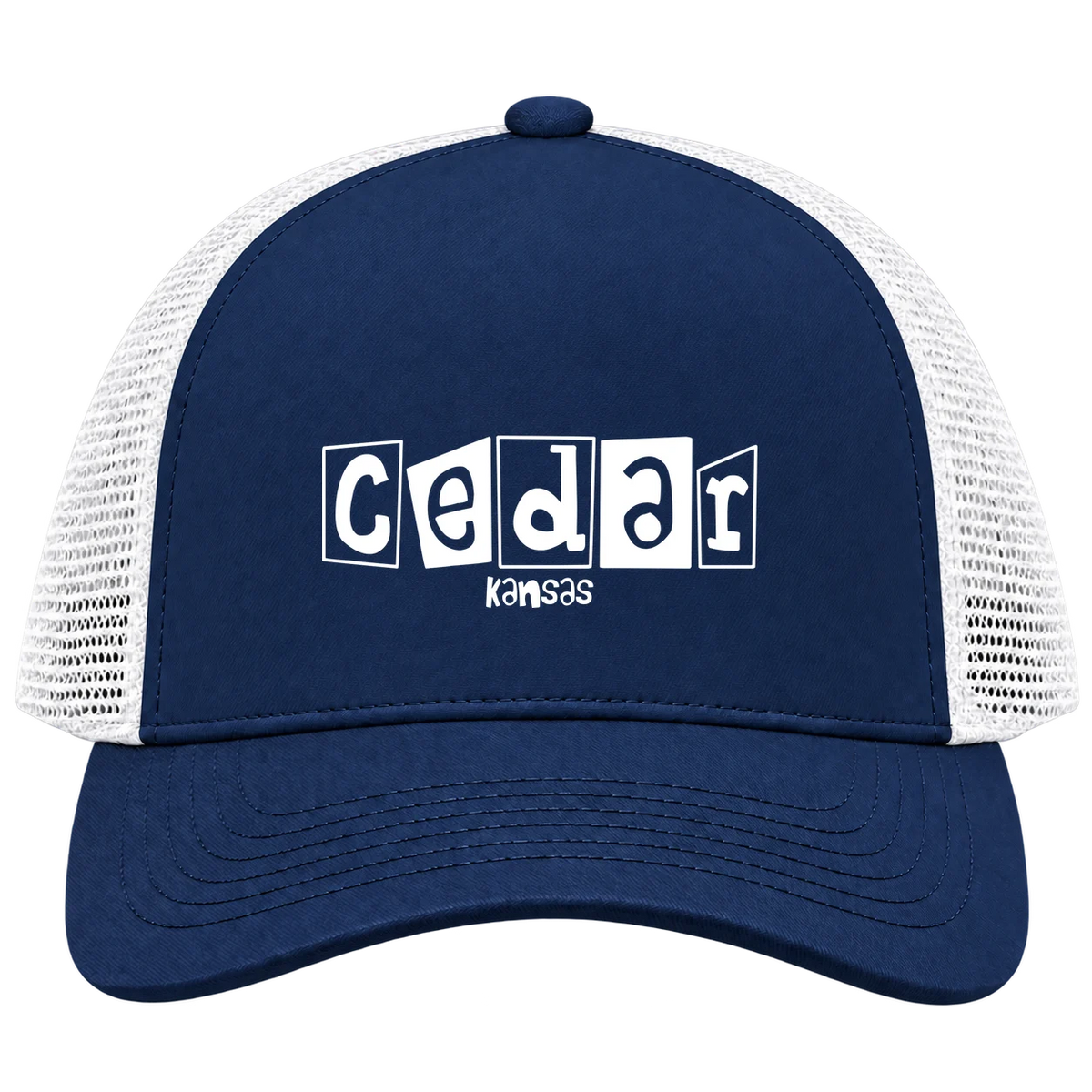 Cedar, Kansas Hometown Trucker Cap