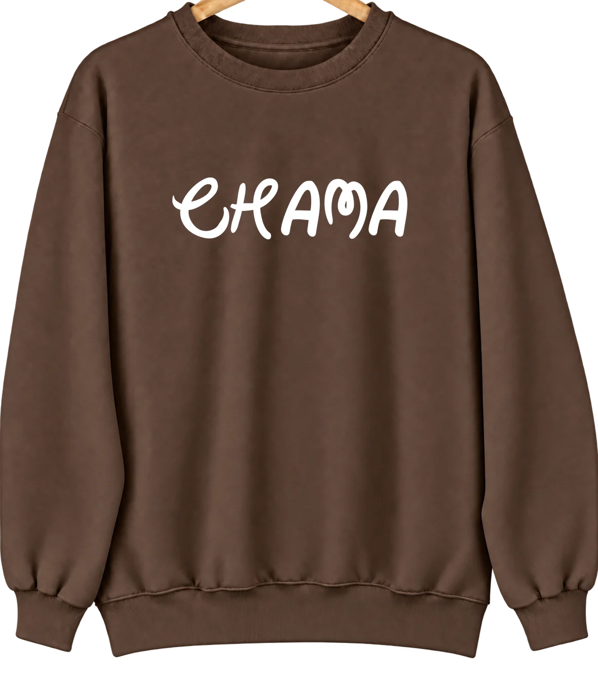 Chama, New Mexico Hometown Crewneck — Brown