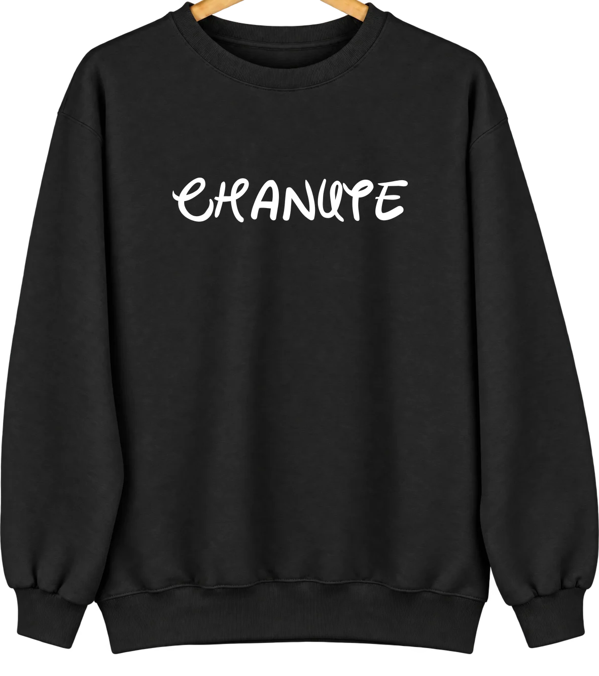 Chanute, Kansas Hometown Crewneck — Black