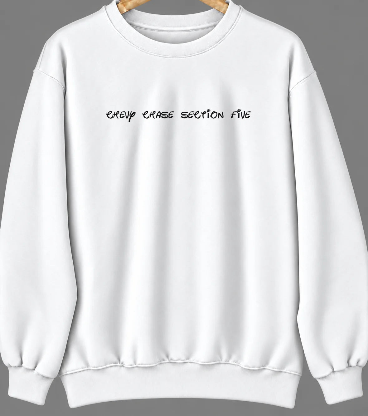 Chevy Chase Section Five, Maryland Hometown Crewneck — White