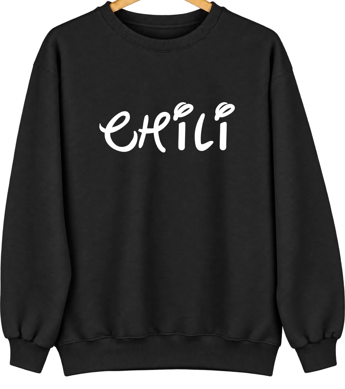 Chili, New Mexico Hometown Crewneck — Black