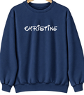 Christine, Texas Hometown Crewneck — Navy