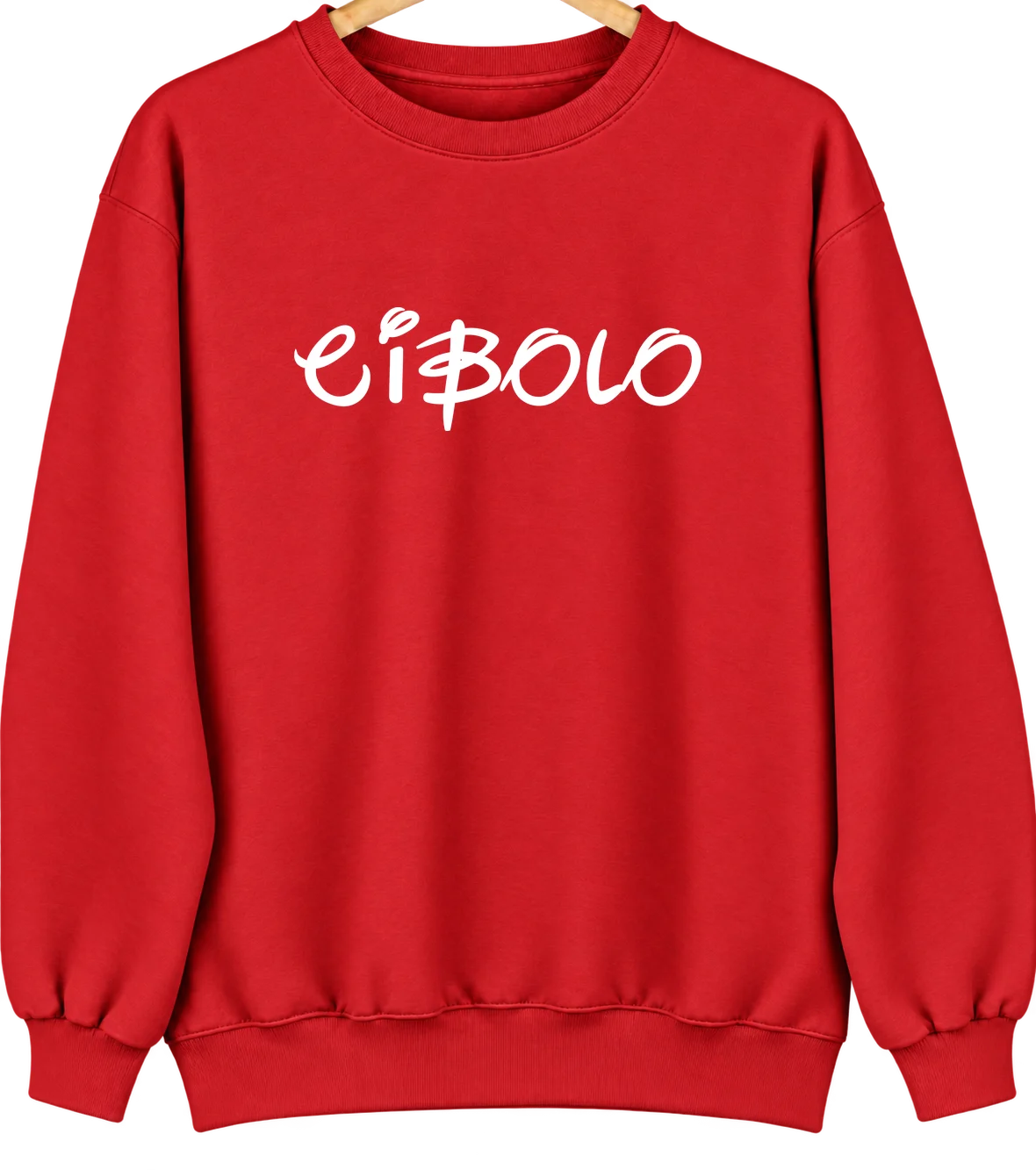 Cibolo, Texas Hometown Crewneck — Red