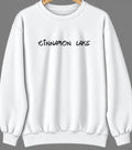 Cinnamon Lake, Ohio Hometown Crewneck — White