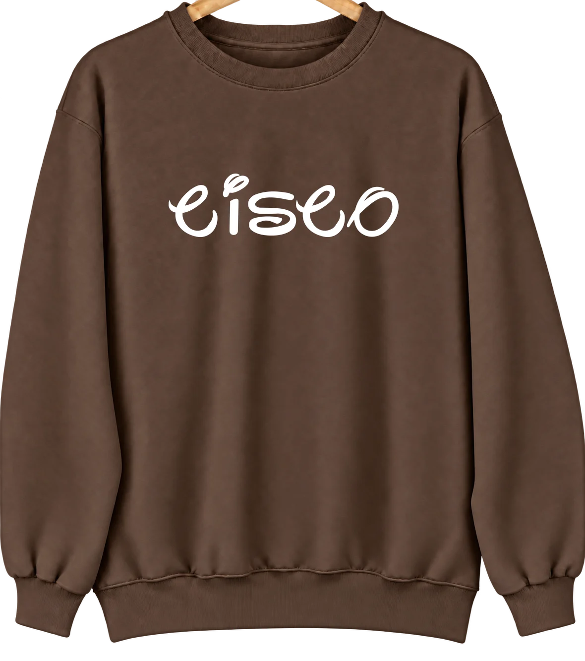 Cisco, Illinois Hometown Crewneck — Brown