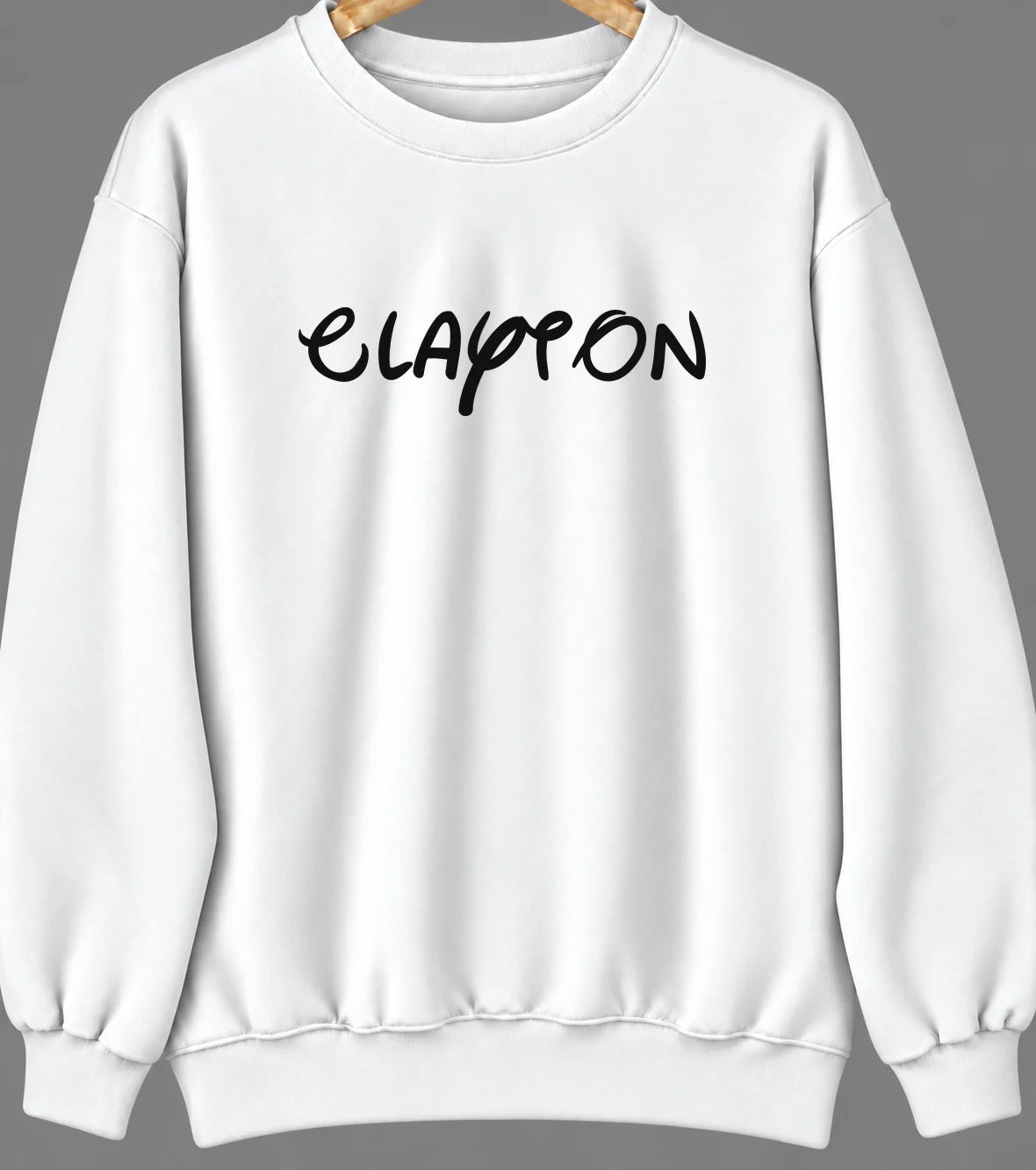 Clayton, Washington Hometown Crewneck — White