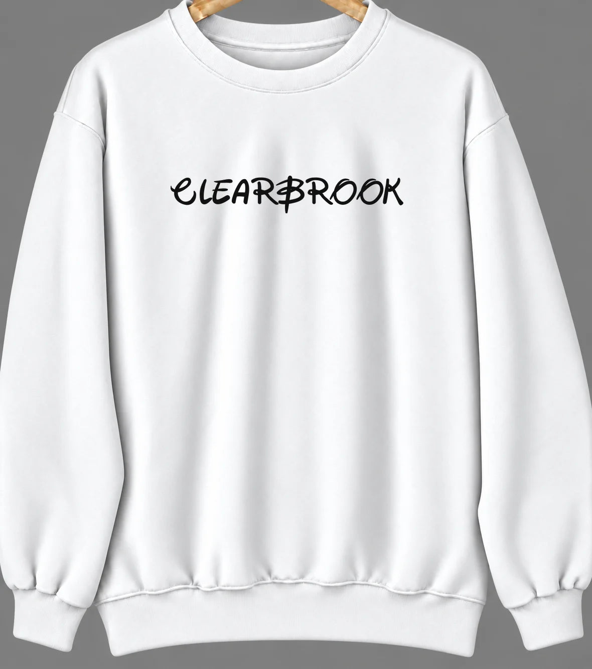Clearbrook, New Jersey Hometown Crewneck — White