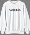 Cleveland, Florida Hometown Crewneck — White