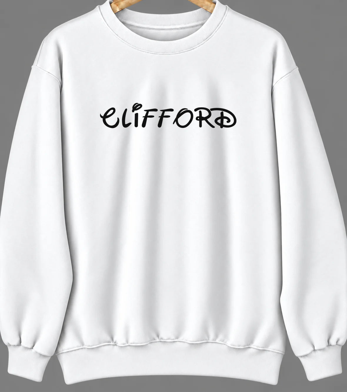 Clifford, Michigan Hometown Crewneck — White